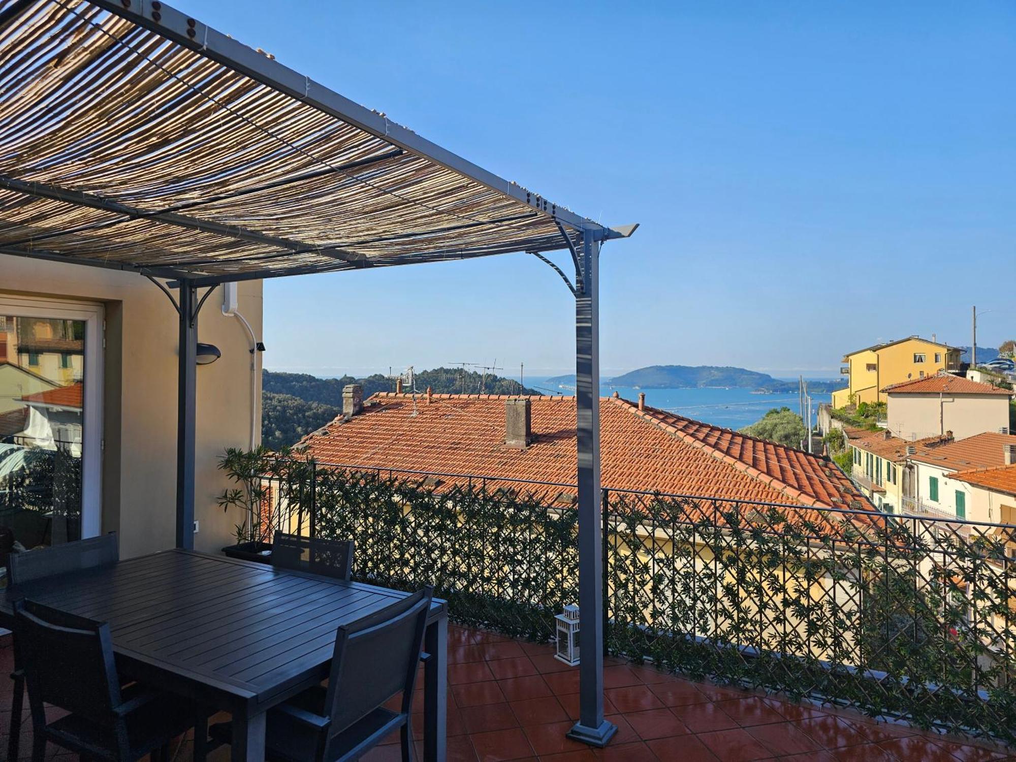 Apartament La Terrazza Sul Golfo Dei Poeti Con Vista Mare Pitelli Zewnętrze zdjęcie